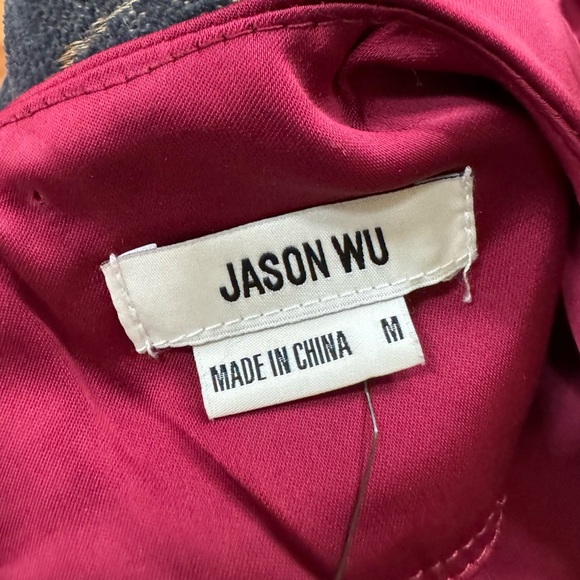 Jason Wu Womens‎ Red Satin Cutout Front Knot Maxi Dress Size M New! - Picture 5 of 13